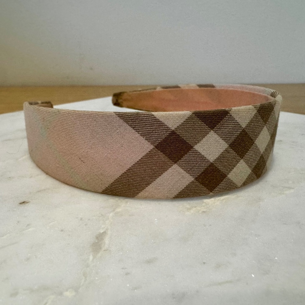 Burberry Pink Nova Check Headband